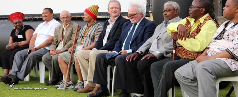 Ms HC Mgabadeli, Marius Fransman, Chief Hennie van Wyk, Abraham Kaizer, Chris Trott, Dan Sleigh, Sibenya, Daniel Louw, Aaron Messelaar