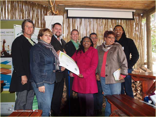 Hosts and orgenizers at the Red Herring in Noordhoek